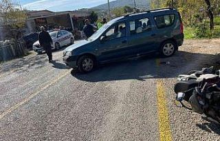 Bodrum’da motosikletle otomobil çarpıştı: 1...