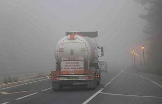 Bolu Dağı’nda yoğun sis etkili oluyor