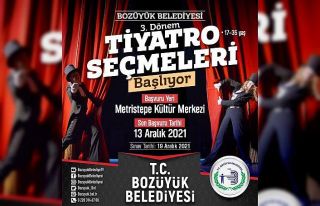 Bozüyük’te 3’üncü dönem tiyatro seçmeleri...