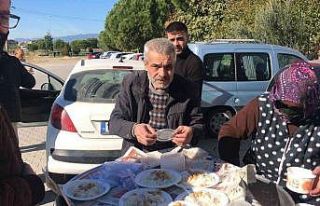 Burhaniye’ de şehit polis için pilav hayrı yapıldı