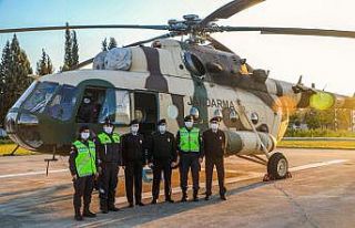 Bursa’da jandarmadan drone destekli trafik denetimi