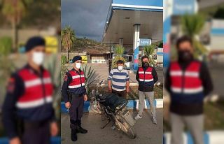 Çaldığı motosiklet ile yakaladı