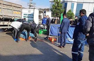 Çalıştığı iş yerinde kamyonun altında kaldı