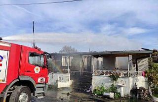 Çarşamba’da ev yangını