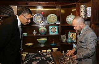 Çini sanatçısı İsmail Yiğit’in eserlerini...