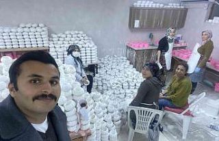 Çobanlar Kadın Kültür Evi’nde, kadınlar siparişlere...