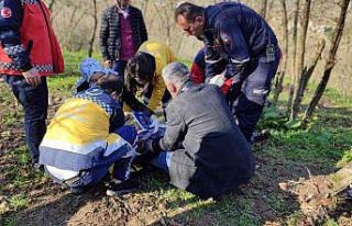 Dakikalarca kurtarılmayı bekliyordu, görme engelli...