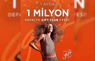 DeFacto Gift Club ilk ayında 1 milyon üyeye ulaştı