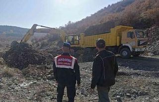 Dere yataklarından kum alan firmalara ceza yağı