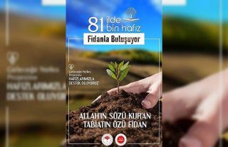 Diyanet İşleri Başkanı Erbaş: “81 bin fidanı...