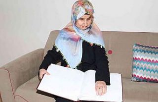 Diyarbakır’da doğuştan görme engelli kadının...