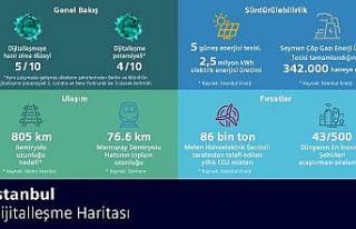 Dünyanın çeşitli bölgelerindeki şehirlerin dijitalleşme...