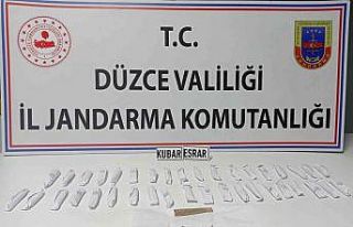 Durdurulan araçta uyuşturucu bulundu