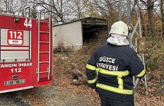 Düzce’de hızı 132 kilometreyi bulan lodos evlerin...