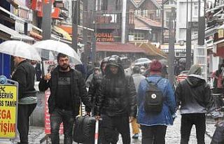 Edirne’de sağanak etkili oldu