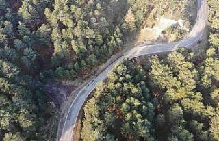 Edremit-Yenice yolundaki virajlar sürücüleri zorluyor