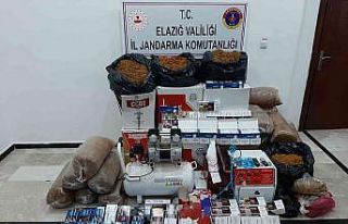 Elazığ’da 60 bin lira değerinde kaçak tütün...