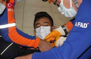 Elazığ’da gerçeği aratmayan deprem ve yangın...