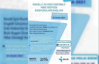 Engelli ve eski hükümlü hibe desteği başvuruları...