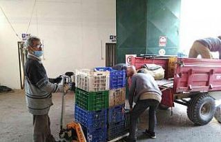 Erdek Zeytin kooperatifinden elek desteği