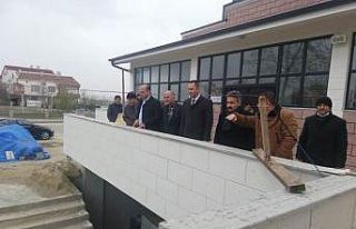 Ergene Bilal Habeşi Camii’nde yapım çalışmaları...