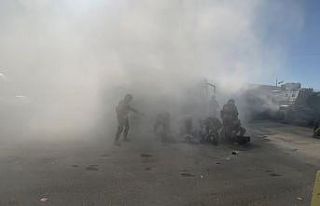 Erzincan’da midibüste rehine kurtarma tatbikatı