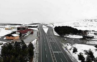 Erzincan’ın yüksek kesimlerinde kar yağışı