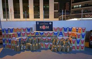 Erzin’de 2 milyon 500 bin adet kaçak makaron ele...