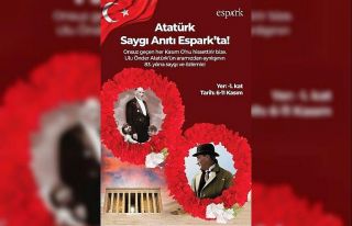 Espark AVM’den Atatürk Saygı Anıtı