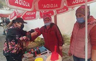 Film oyuncuları kadına şiddete dikkat çekmek için...