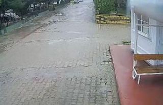 Fırtına kulübeyi böyle uçurdu