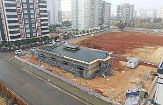 Fıstıklık Mahallesindeki sosyal tesis yapımında...