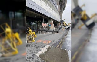 Galatasaray Stadyumu’nda vinç devrildi: 3 yaralı
