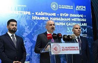 Gayrettepe-Havalimanı metro hattında test sürüşü...