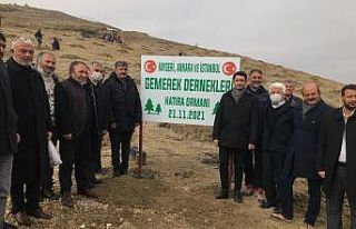 Gemereklilerden doğaya 2 bin fidan
