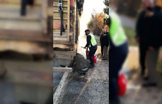 Giresun’da jandarmanın dikkati olası yangını...