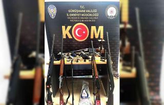 Gümüşhane’de kaçak silah üretimi yapan şahıs...