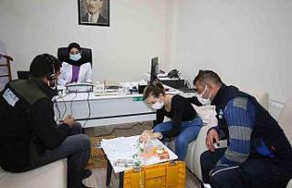 Hacılar Belediyesi personeline sağlık taraması...
