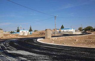 Haliliye kırsalında yol çalışması