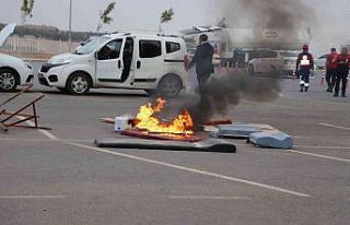 Hastanede gerçeği aratmayan tatbikat