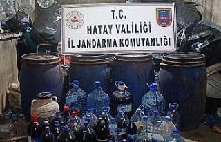 Hatay’da kaçak içki operasyonu