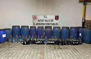 Hatay’da sahte alkol operasyonu