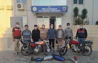 İlçe halkının kabusu olan motosiklet hırsızları...