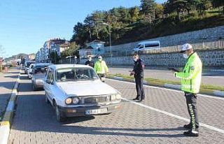 İnebolu’da emniyet kemeri denetimi