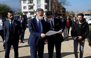 İnegöl’e beton yollar yapılıyor