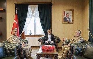 Jandarma Bölge Komutanı Alkan, Vali Ekinci’yi...
