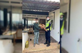 Jandarma trafik kazası mağdurlarını unutmadı