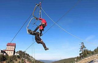 Jandarma ve AFAD’dan Kartalkaya’da kurtarma tatbikatı