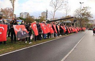 Kadıköy’de sosyal mesafeli "Ata’ya Saygı...