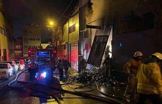 Kağıthane’de medikal üretim merkezinde yangın